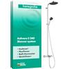 hansgrohe Activera S - Colonna doccia a risparmio idrico (EcoSmart) con miscelatore termostatico per vasca, Sistema doccia con rubinetto, soffione (240 mm), doccetta, tubo e asta, cromo, 28871000