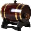 Botte Di Vino Di Quercia Da 3 L/1,5 L Con Base Per Whisky Di Vino 3 L Rosso Vino