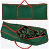 BAKAJI Borsa Custodia Sacco Porta Albero di Natale Extra Large Robusta in Tessuto Verde