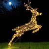 BAKAJI Renna Natalizia Balzante Luminosa per Esterno Cervo Natale 240 Led Bianco Caldo