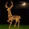 BAKAJI Renna Natalizia Gigante Luminosa per Esterno Cervo Natale 400 Led Bianco Caldo