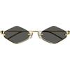 Gucci Occhiali da Sole GG1604S 001 Oro/Grigio Unisex 53/22/135