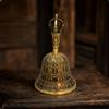 Campana Vajra Color Oro | Rilievo Ornamentale In Rilievo, Figura Centrale