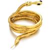 OATIPHO Bracciale a Forma di Serpente Multifunzione in Acciaio Inossidabile Oro, Decorazione Gioiello Vintage Elegante per Molte Occasioni e Celebrazioni di Anniversario