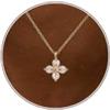HANLI Collana Donna Oro Placcato 14K e Zirconi Cubici Anallergici Leggeri Trendy Gioielli di Moda per le Donne