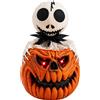 Ornamento con Fantasma che Esce Dalla Zucca Attivabile Vocale o con Pulsante