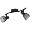 Eglo Doppio faretto carovigno nero, 2x40w