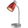 Lampada da tavolo arkimede in metallo rosso, 40w
