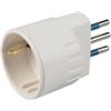 Poly Pool Adattatore spina 10 a e presa tedesca poly pool 2p+t bianco