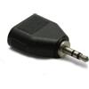 Adattatore audio stereo 1 jack m d.3.5 mm./2 jack f