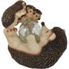 EuroGarden Famiglia ricci da giardino solare eurogarden con illuminazione led bianco caldo 15,5x20,5x20,5 cm