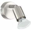 Eglo Faretto a parete da interno eglo buzz led grigio 3000k