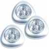 Luci adesive a 3 led, 3 pz.