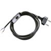 Poly pool - 1,5 m cavo alimentazione abat-jour spina 2,5 a nero