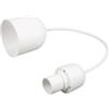 Poly pool - punto luce da soffitto con 80 cm di cavo e portalampada e14 bianco