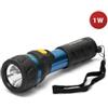 Velamp Torcia led in alluminio e gomma, 70 lumen, 1w 2aa