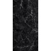 Lastra decorativa in polipropilene con stampa effetto marmo opaco black, 100x50 cm