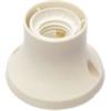 Poly pool - portalampada e27 da parete con base dritta bianco