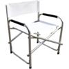 Essenza Sedia da giardino essenza regista in alluminio e pvc bianca 47x57x79 cm