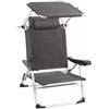 Brunner Spiaggina pieghevole con tettuccio brunner makai nero 63x72x116 cm