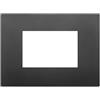 Placca classic 3m nero arkÉ - vimar