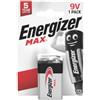 Energizer Batteria alcalina energizer max 9v 1 pezzo