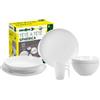 Brunner Set 8 stoviglie da campeggio brunner spherica in melamina antiscivolo