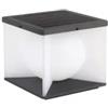 Vtac Applique led solare da esterno vtac nero con telecomando 3000k 8w