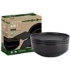 Brunner Set 7 stoviglie da campeggio brunner 6 in 1 odette double black in melamina nero