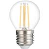 Lampadina led sferetta luce calda, 60w e27