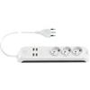 Vimar Multipresa smart wifi, compatibile con alexa e google home, 3 uscite schuko, 4 usb a, spina 16a, controllo vocale o remoto con app view - vimar