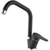 Rubinetto cucina allen monocomando bocca alta nero, d 40 mm