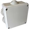 Poly pool - scatola di derivazione da parete con passacavi 100 x 100 x 50 mm ip55 grigia