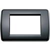 Vimar Placca rondo 3m tecn. nero idea - vimar.