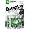 Energizer Batteria ricaricabile energizer recharge power plus aa 4 pezzi