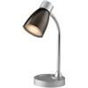 Lampada da tavolo arkimede in metallo nero, 40w