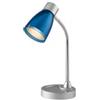 Lampada da tavolo arkimede in metallo blu, 40w