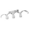 Plafoniera led helix bianca e argento 3000k 1600lm, 80 cm