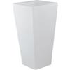 Vaso da giardino led geco bianco 28x28x60 cm, 4w