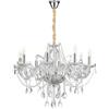 Onli Lampadario a 8 luci svetlana cristallo/cromo, e14