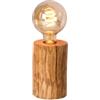 Britop Lampada da comodino trabo in legno di pino h15 cm e27