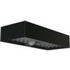 Vtac Applique nera 6w con pannello solare e sensore movimento, 9,7x23x4,27 cm
