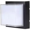 Vtac Applique quadrata da 12w scoperta led da esterno vtac nero 3000k