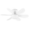 Plafoniera led con ventilatore lund bianco 6 pale 53 cm