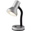 Lampada da scrivania in metallo argento, 60w