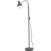 Piantana moderna people in metallo grigio 1xe27 40w