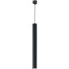 Lampada a sospensione fluke nera, h 127cm