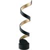 Lume led helix nero e oro 4000k 960 lm, h66 cm