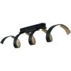 Plafoniera led helix nera e oro 4000k 1600lm, 80 cm
