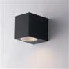 Applique qubo alluminio antracite, 9,3x8x6,7 cm